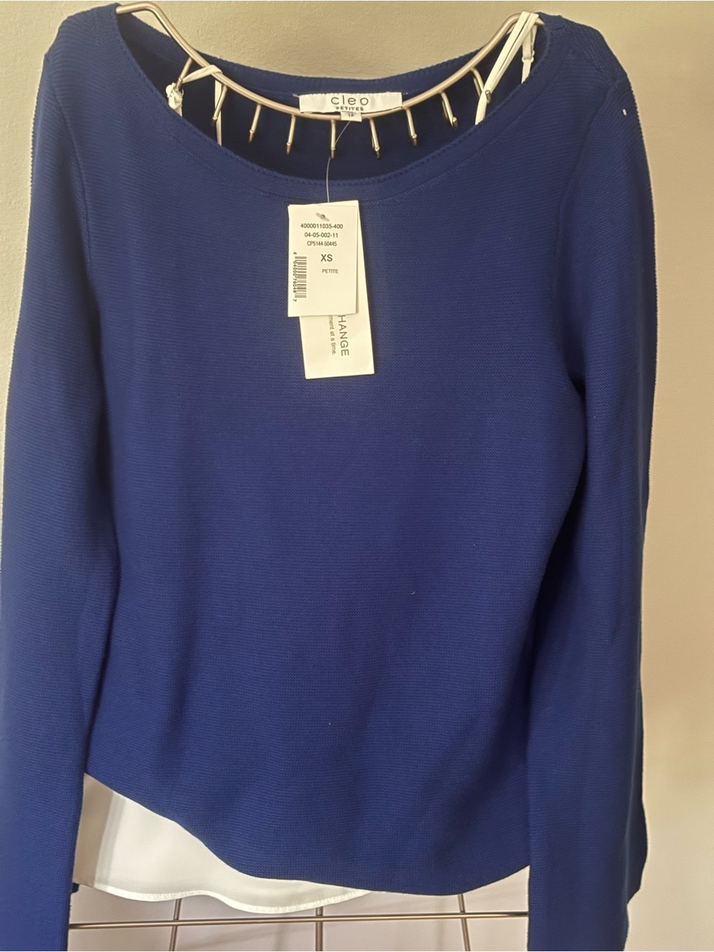 cleo Royal Blue crew neck  sweater